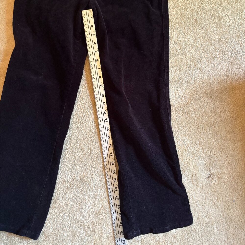 Woolrich Petite Black Corduroy Pants Cotton/Spandex - Picture 6 of 6